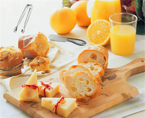 sweetfamily-acabado-inoxidable-durable: utensilios robustos para uso diario con queso cremoso.