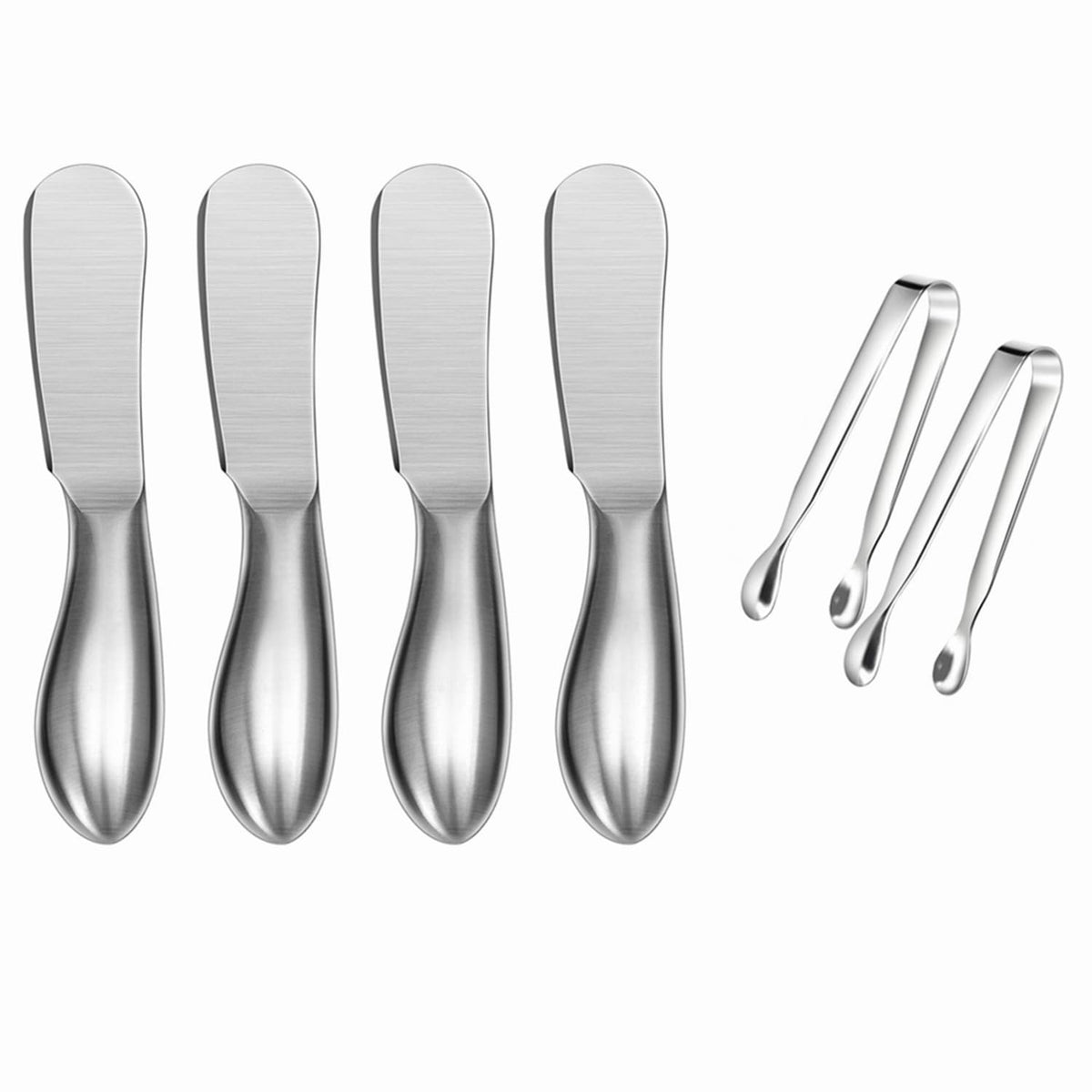 sweetfamily-juego-cuchillos-extensores-6-piezas: cuchillos versátiles para untar mantequilla y quesos.