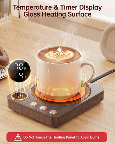 Sweetfull calentador de tazas con pantalla inteligente para ajustar temperatura fácilmente