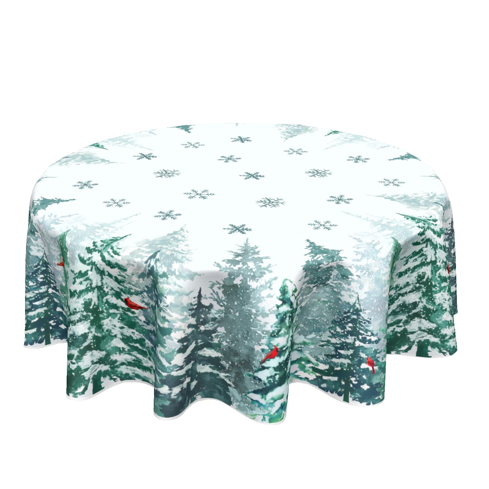Mantel Sweetshow con pino-verde para mesa festiva y protección.
