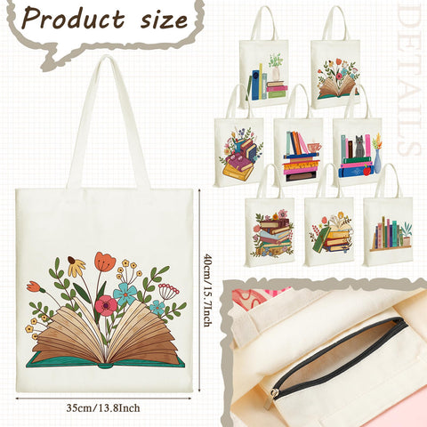 Sweetude bolso tote diseño 4, ideal para bibliotecas urbanas y actividades al aire libre.