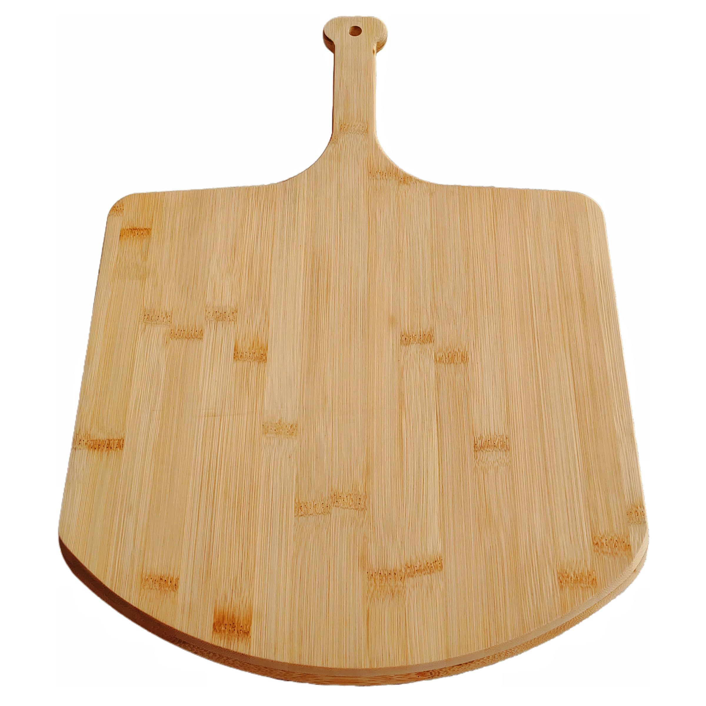 SWEIBIAI tabla-pizza-bambu-20x16, ideal para cortar y servir pizza.