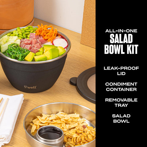 S'well bandeja removible para organizar, perfecta para separar ingredientes y aderezos.