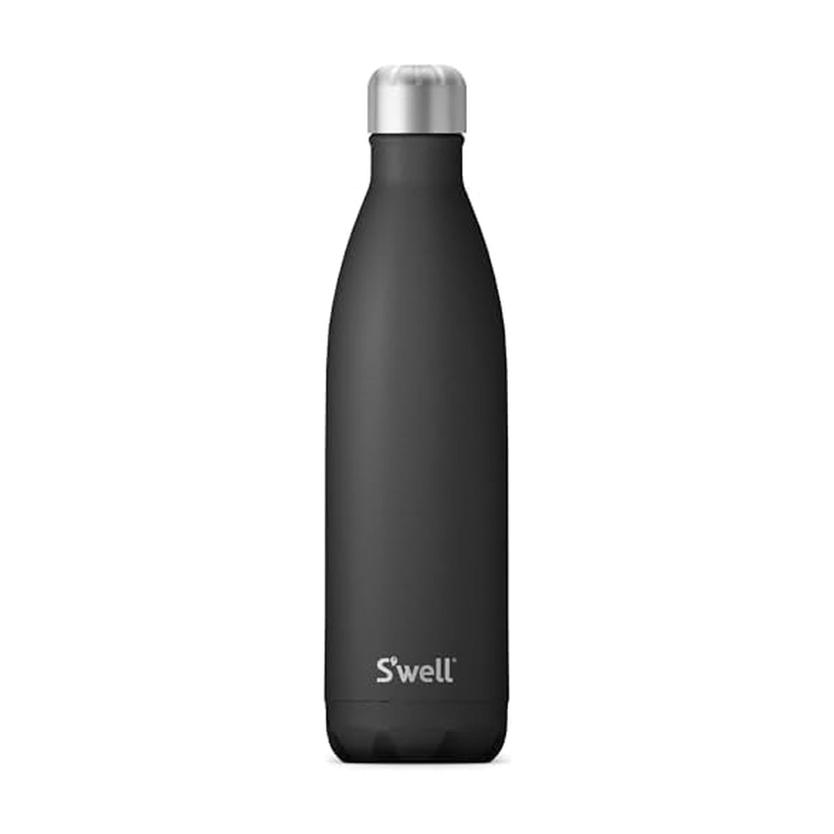 Botella S'well 25oz Onyx con exterior sin condensación para uso diario.