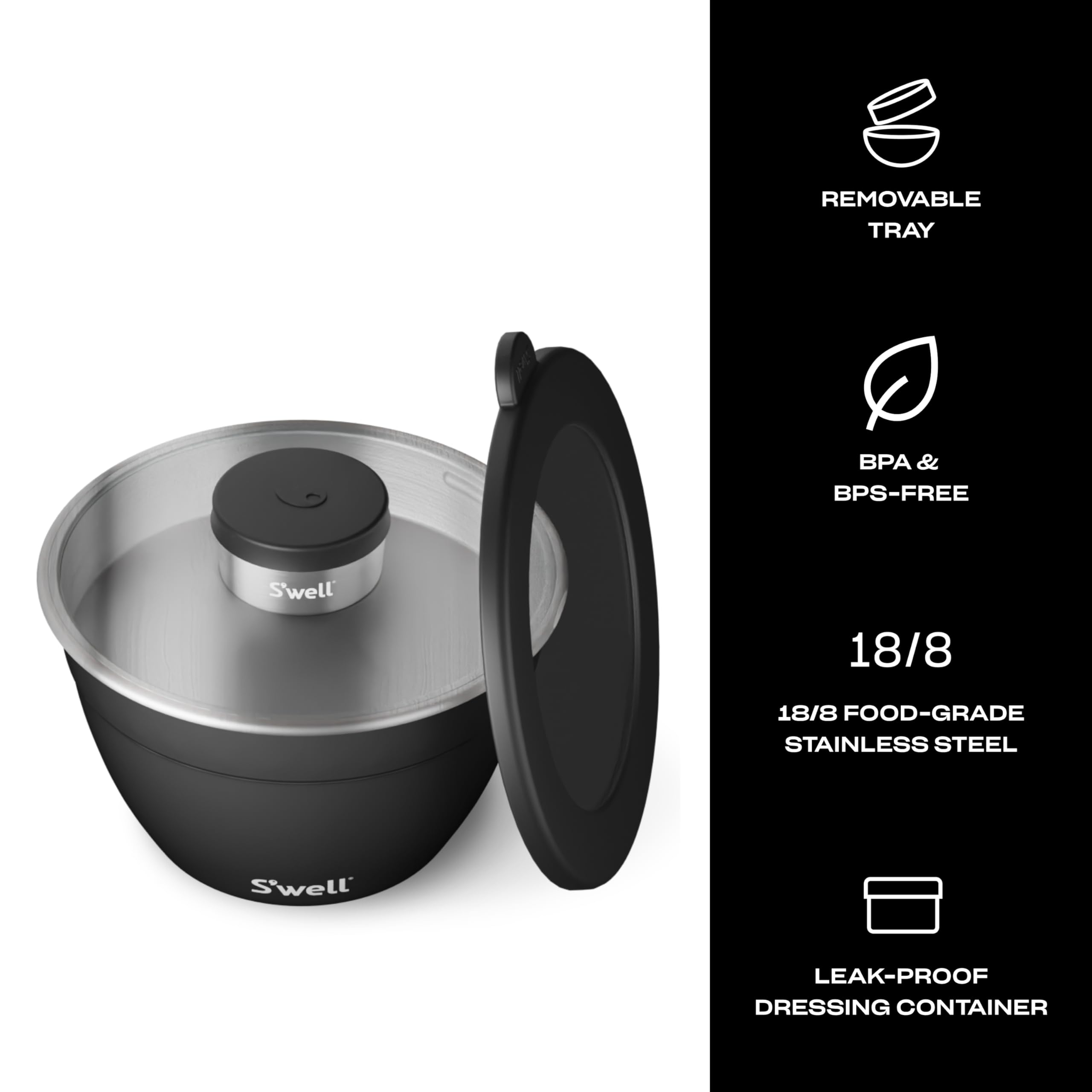 S'well contenedor de 2oz para condimentos, práctico para aderezos o toppings.