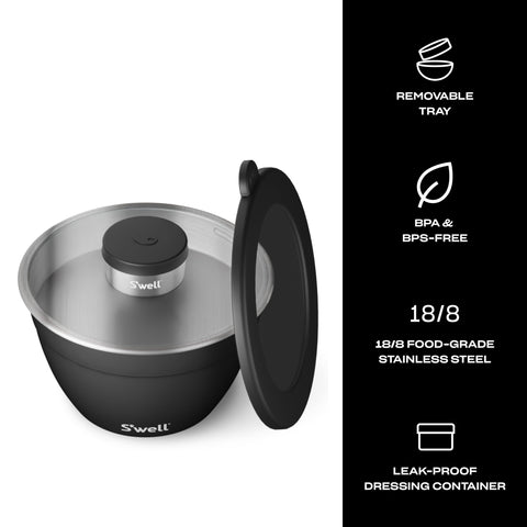 S'well contenedor de 2oz para condimentos, práctico para aderezos o toppings.