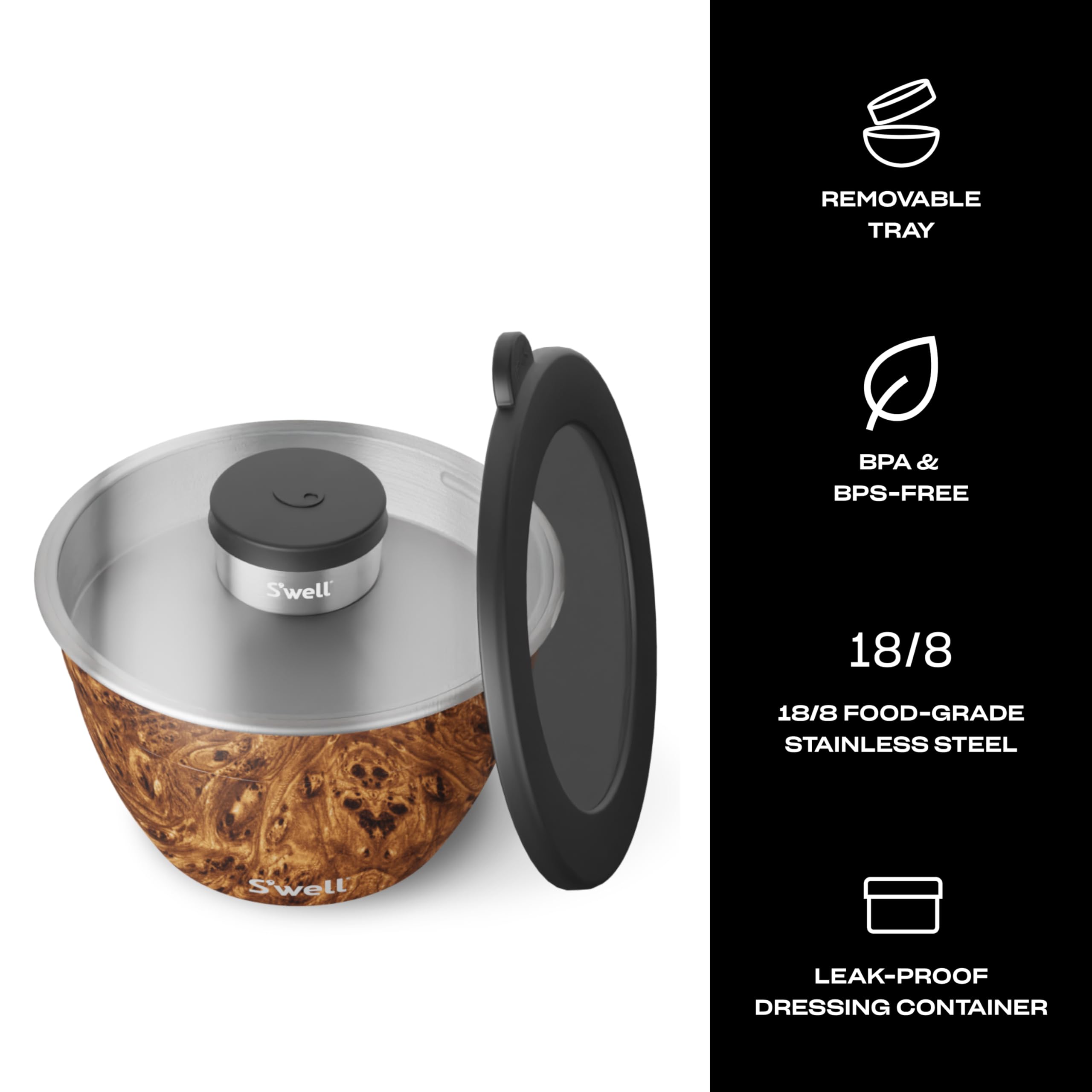 S'well bandeja removible para separar ingredientes y utensilios