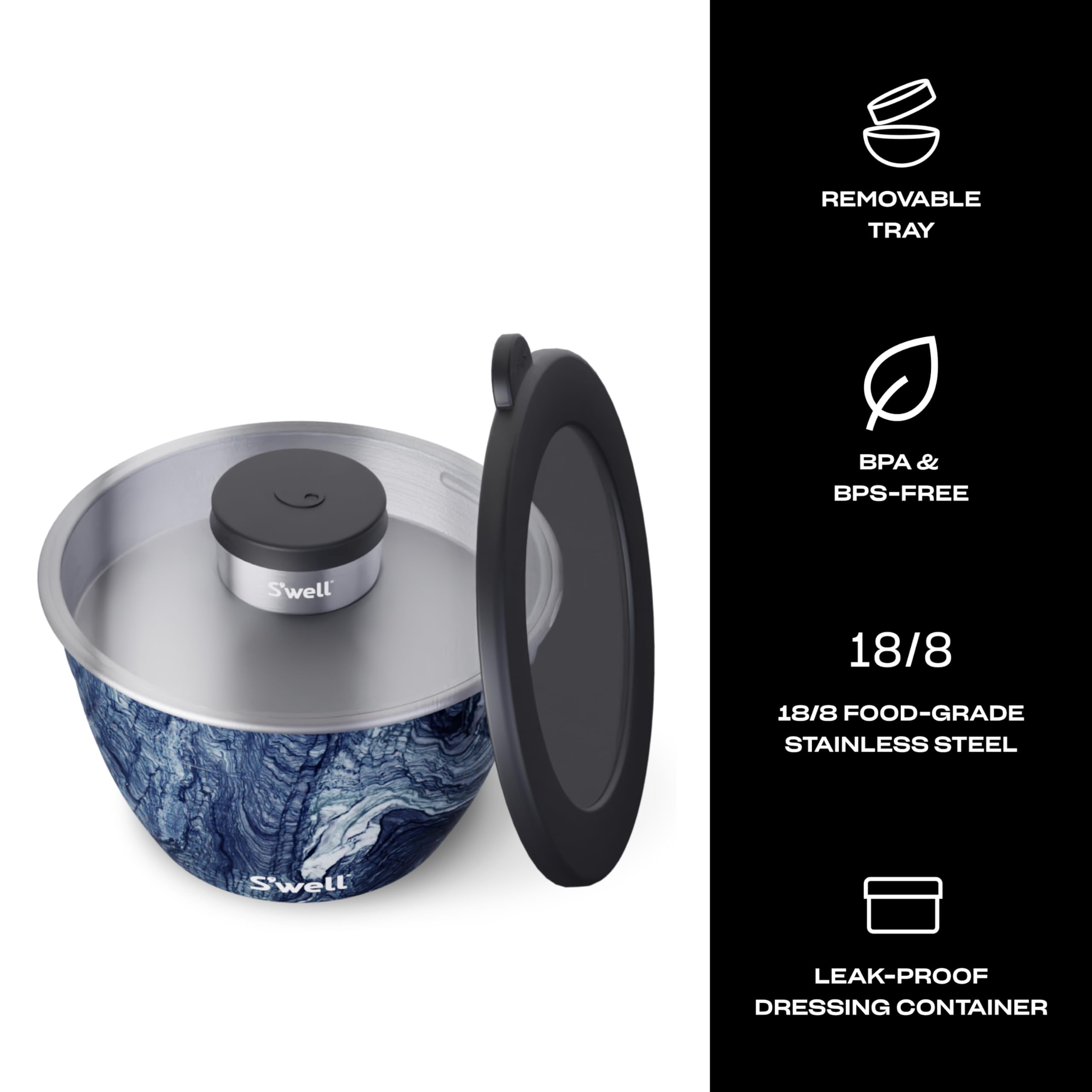 S'well mini envase de condimentos 2oz ideal para aderezos y frutos secos.