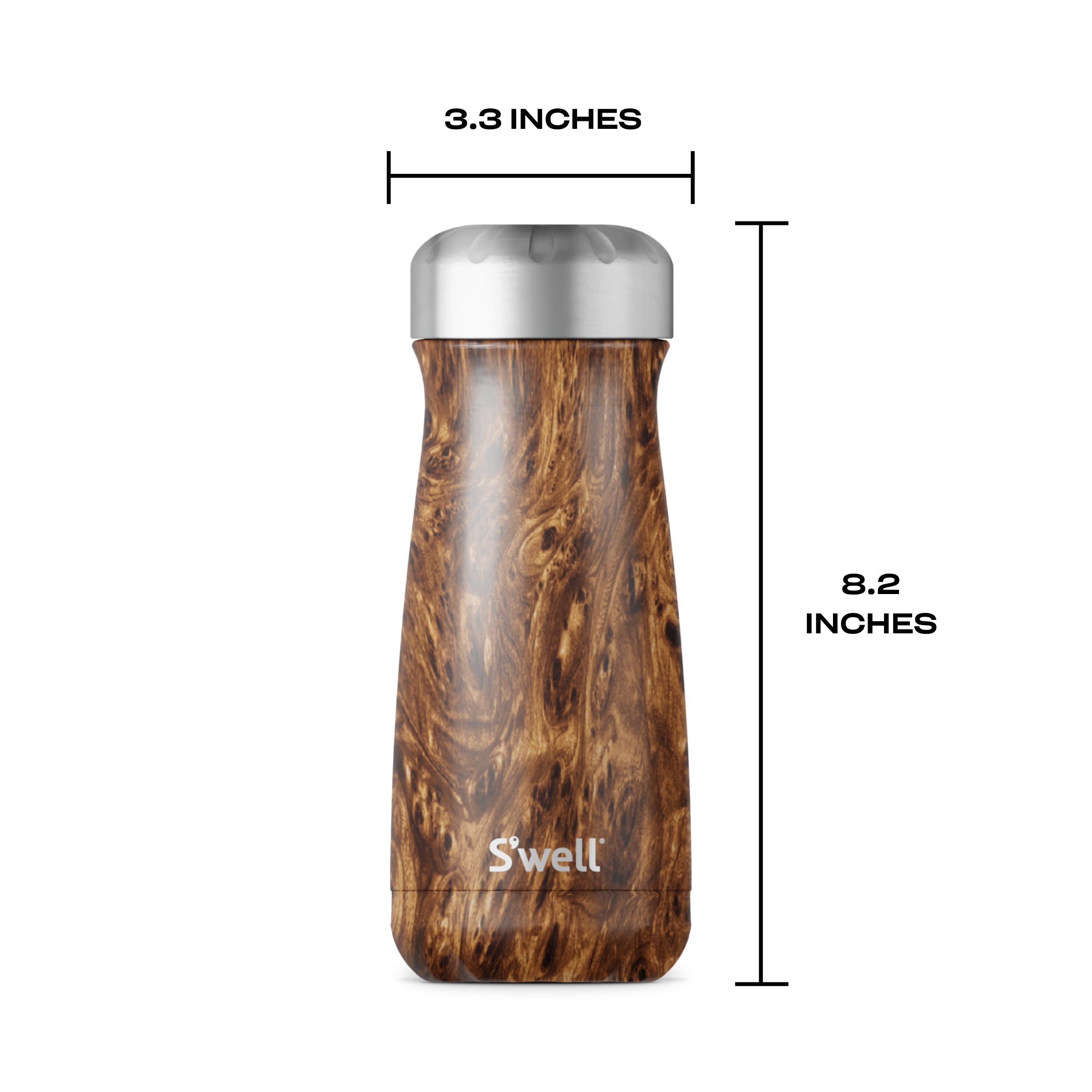 S'well Traveler acero inoxidable 18/8 apto para alimentos y libre de BPA/BPS.