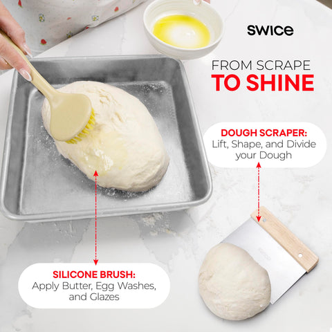 Swice raspador de masa para dar forma con precisión.