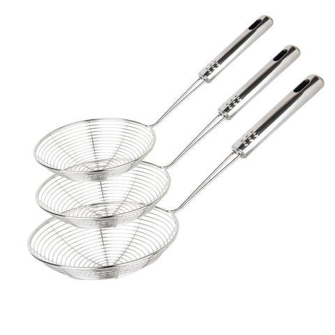Swify escurridor-araña set de 3 piezas para freír y escurrir con seguridad.