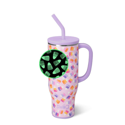 Diseño de maíz caramelizado con brillo en Swig Life 30oz Mega Mug