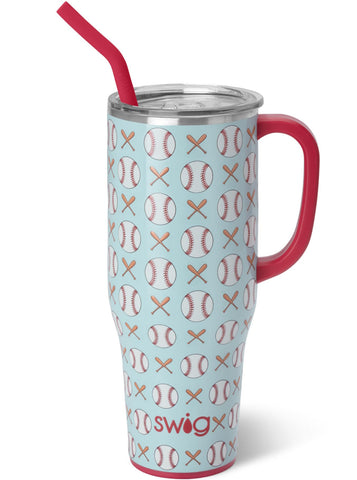 Swig Life 40 onzas Mega Mug con asa ergonómica para agarre estable.