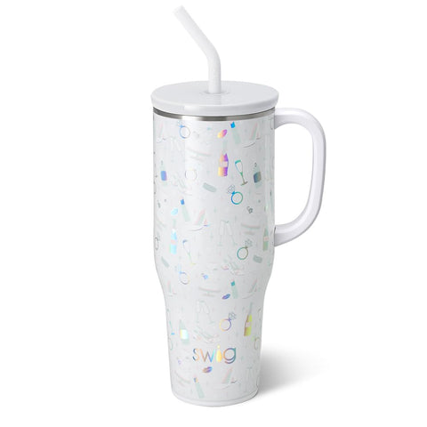 Swig Life 40 onzas Mega Mug con asa ergonómica para llevar todo el día.