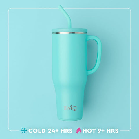Swig Life Mega Mug con base de silicona antideslizante para mayor estabilidad.