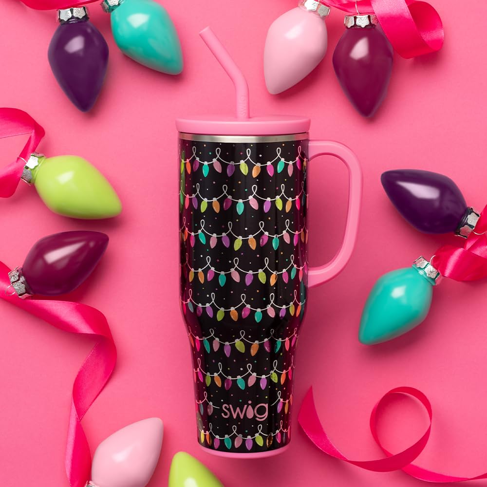 Swig Life 40oz Mega Mug, capacidad para 40 onzas, ideal para días completos.