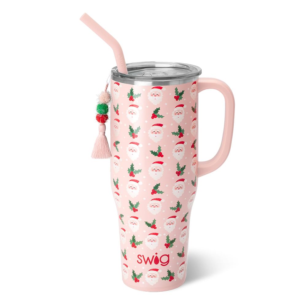Swig Life 40oz Mega Mug con manija y pajita para sorbos cómodos durante el día.