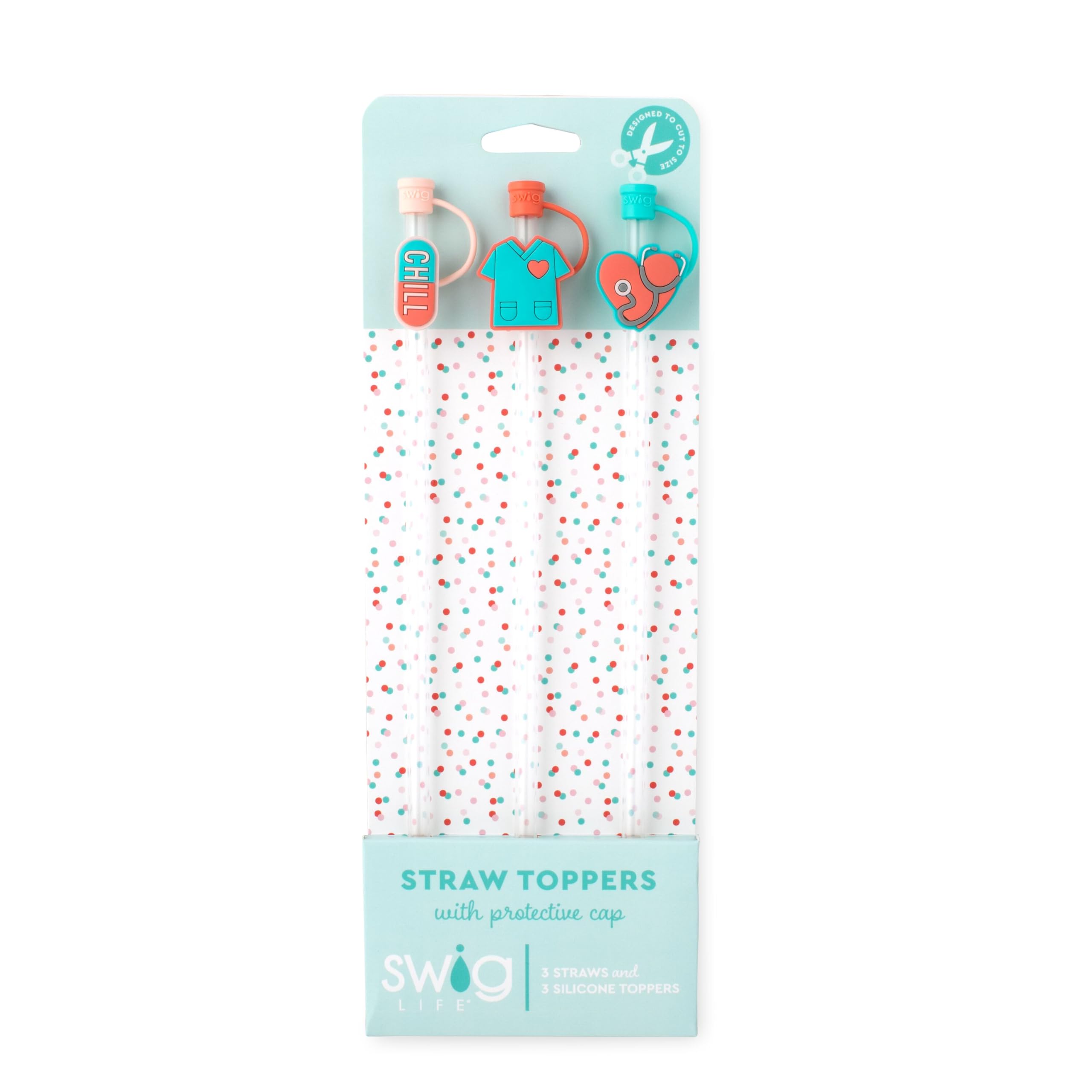 Swig Life tapas de silicona para pajitas, protegen de polvo y derrames