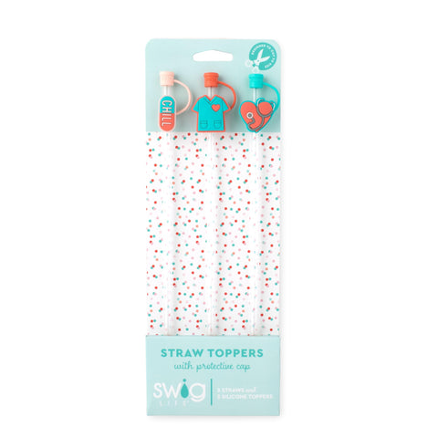 Swig Life tapas de silicona para pajitas, protegen de polvo y derrames