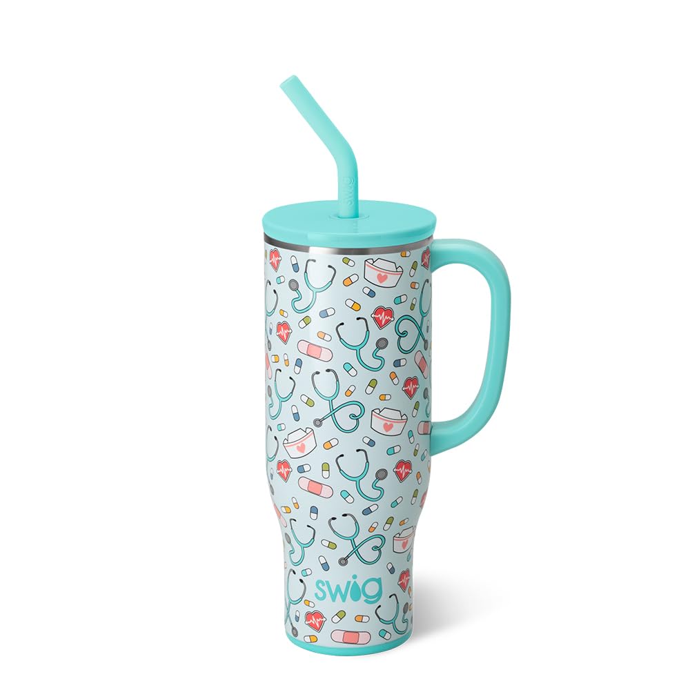 Swig Life 30 onzas Mega Mug con asa, ideal para llevar bebidas a diario.