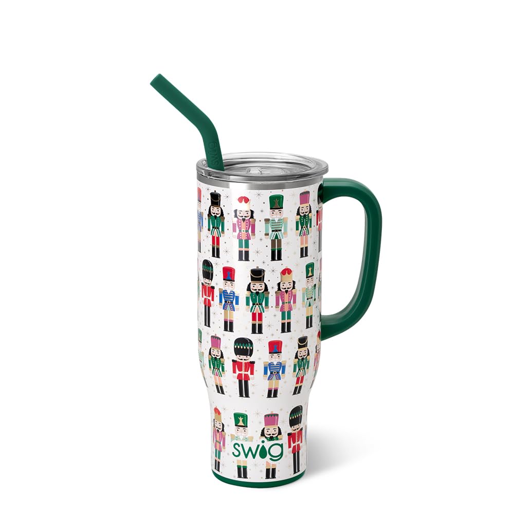 Swig Life Mega Mug con asa y paja, mantiene bebidas frías por 24 horas.