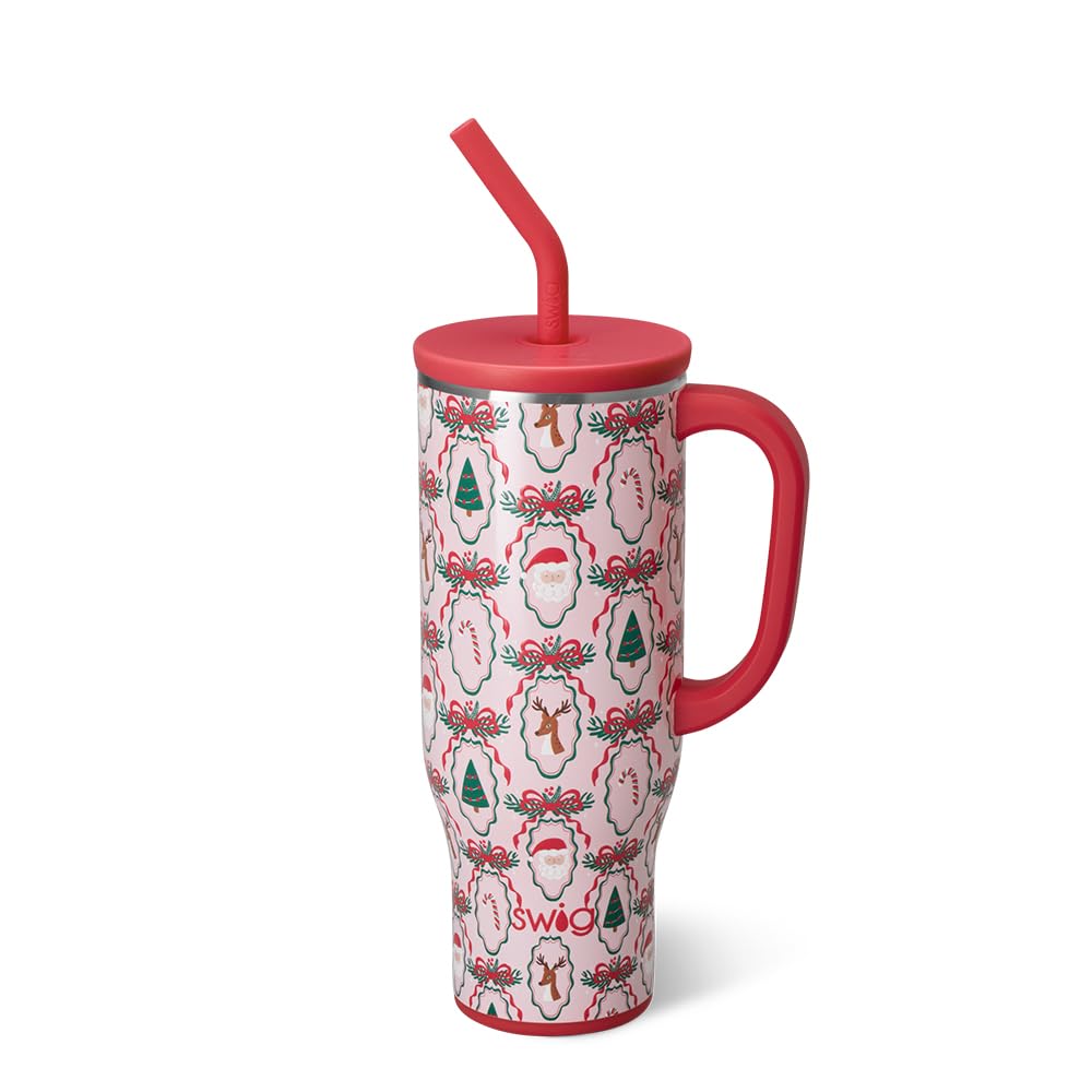Swig Life Mega Mug 30oz con asa y pajita para beber sobre la marcha.
