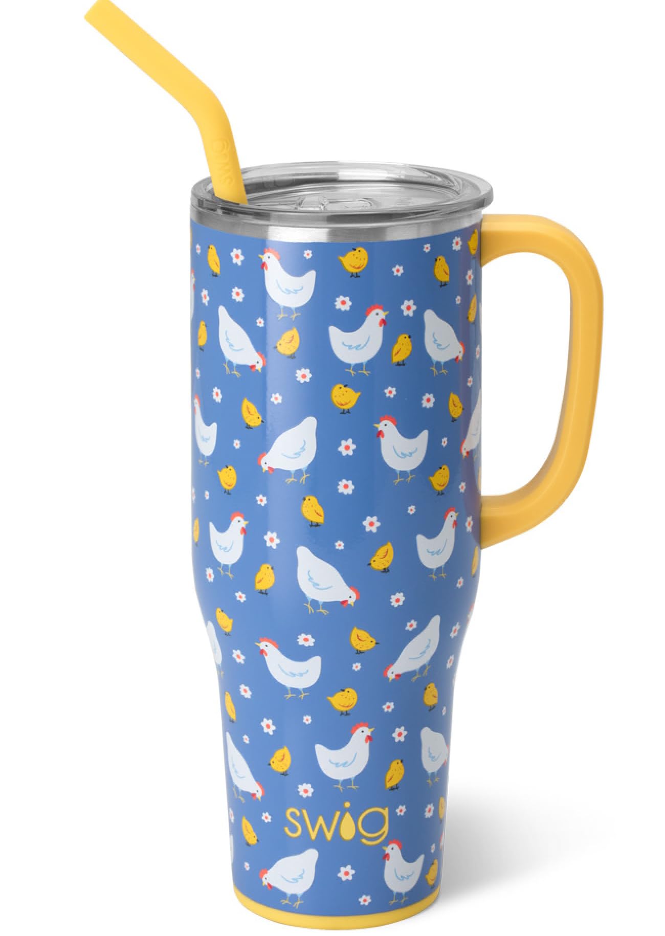 Swig Life Mega Mug 40oz con asa, ideal para llevar en viaje diario