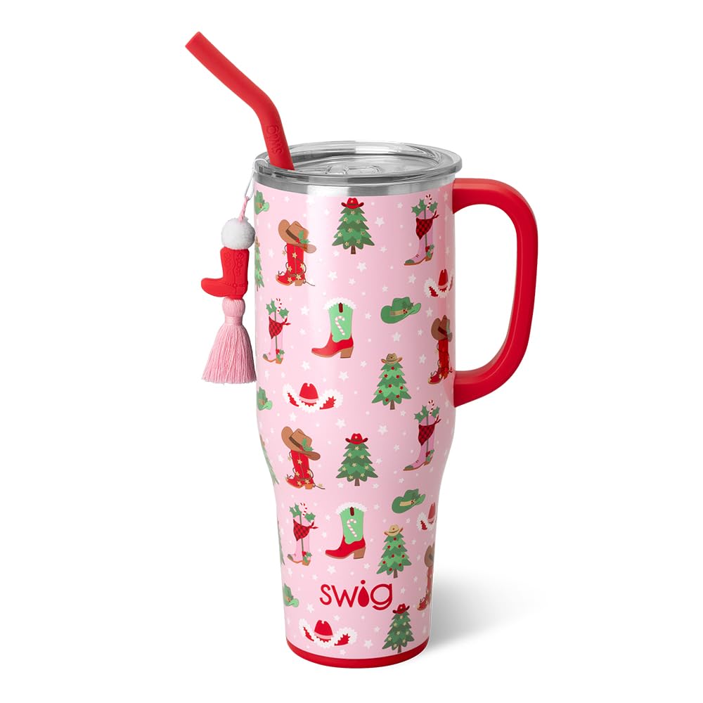 Swig Life Mega Mug con manija, fácil de llevar y transportar.