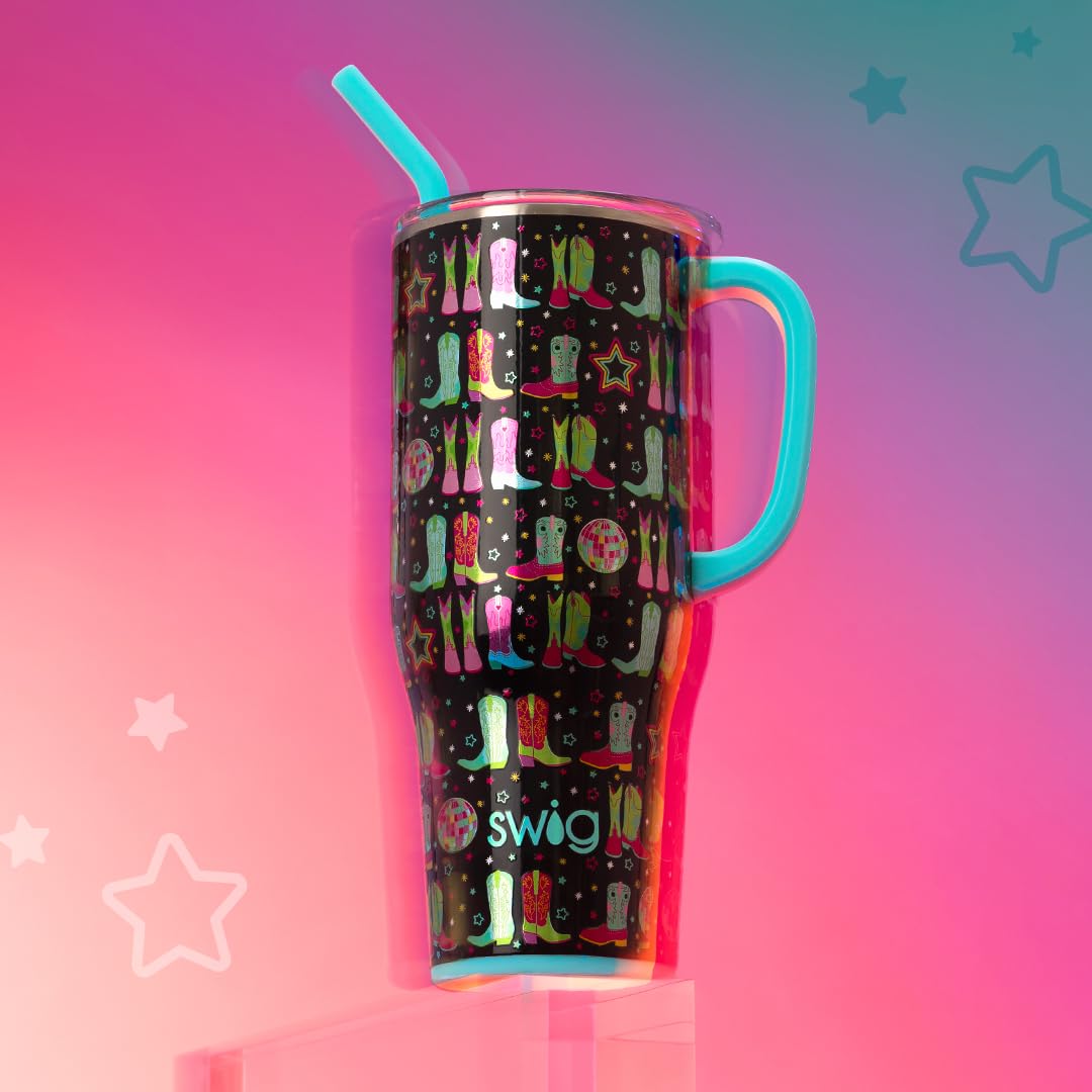 Swig Life Mega Mug 40oz con tapa deslizante para control de sorbos.