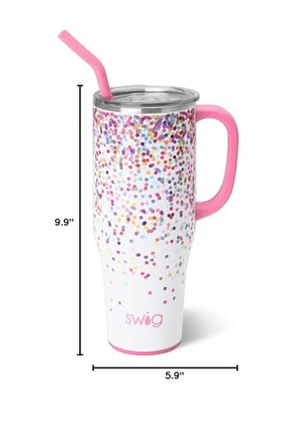 Swig Life Mega Mug apto para lavavajillas, limpieza rápida.