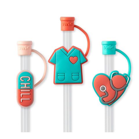 Swig Life pajitas reutilizables con tapas de silicona para personalizar bebidas