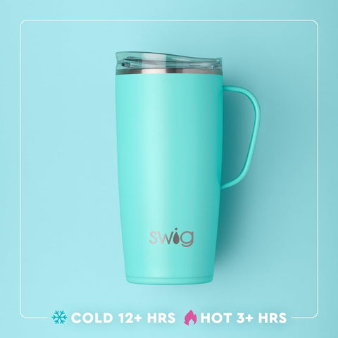 Swig Life 22oz compatible con portavasos: cabe en coches y mochilas.