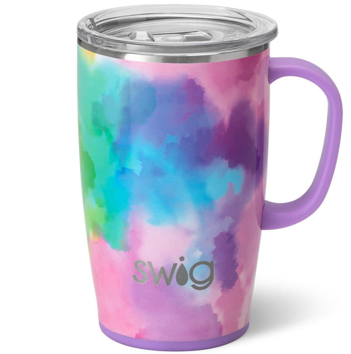 Swig Life taza térmica 18oz con asa, ideal para llevar bebidas calientes.