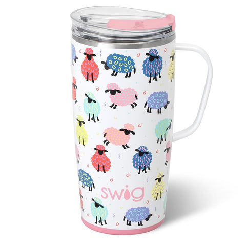 Swig Life, taza termica 22 onzas con manija y tapa para uso diario