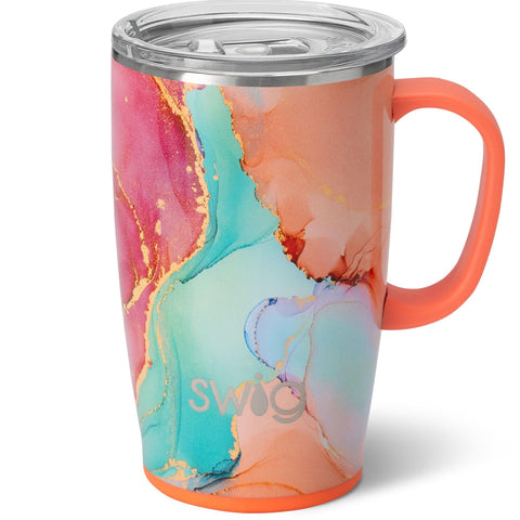 Swig Life taza de viaje 18oz con mango para llevar bebidas frías o calientes
