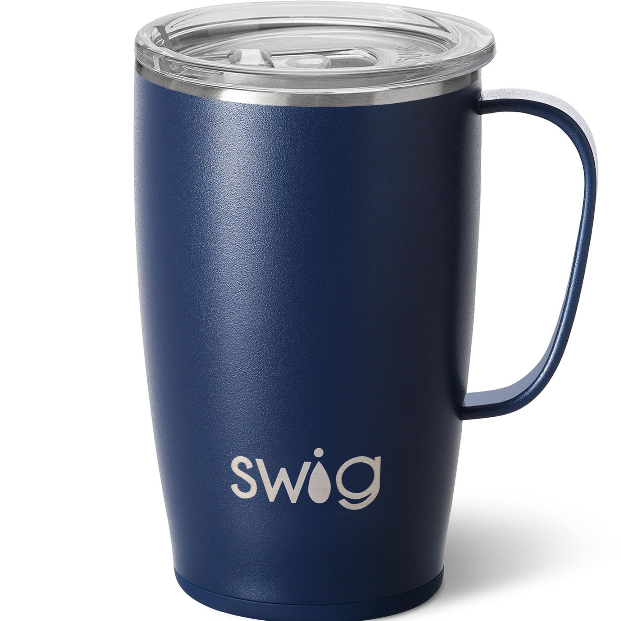 Swig Life 18oz con mango y tapa, ideal para llevar sin fugas.