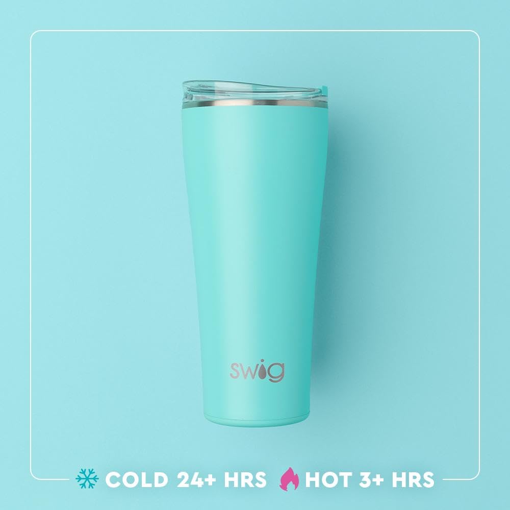 Swig Life 32oz de acero inoxidable con aislamiento mantiene temperatura