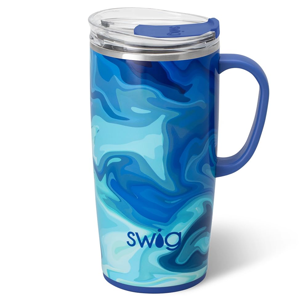 Swig Life vaso 22oz con asa, fácil de llevar y perfecto para bebidas en movimiento