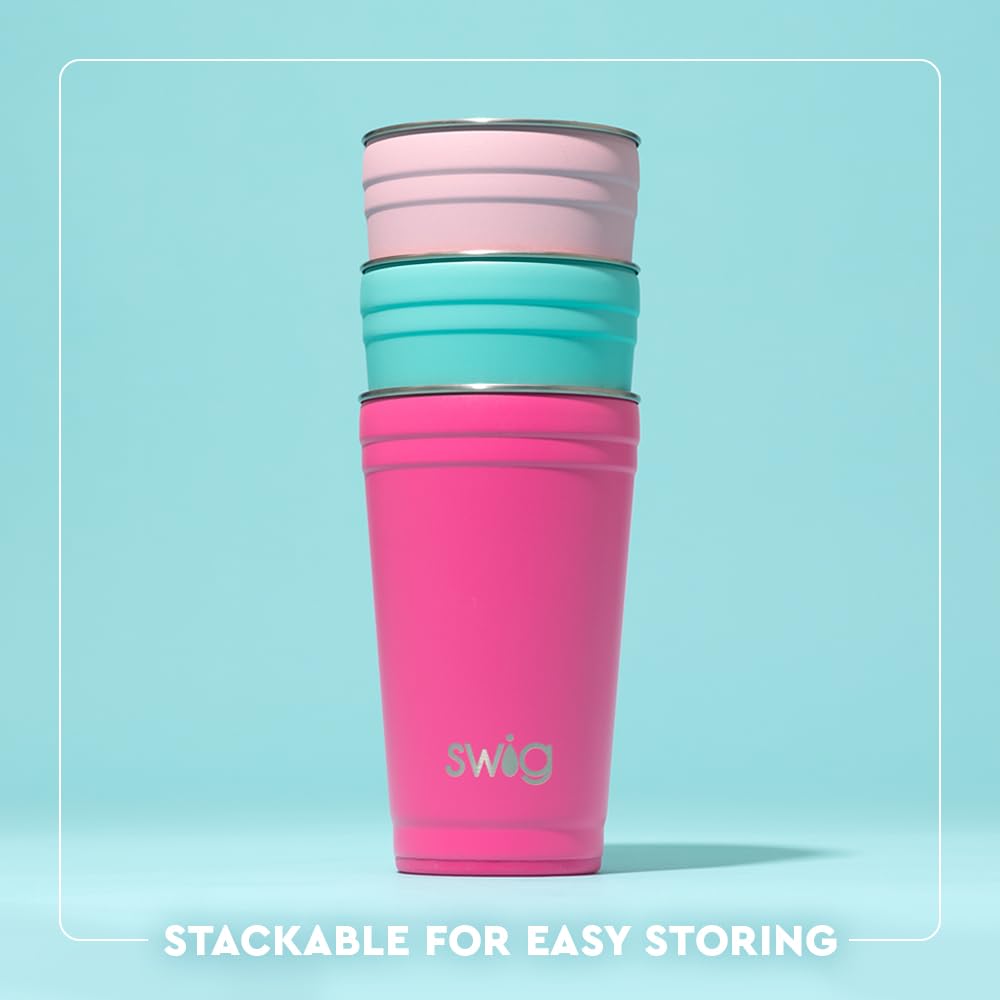 Vaso Swig Life 24oz apto lavavajillas en la parte superior.