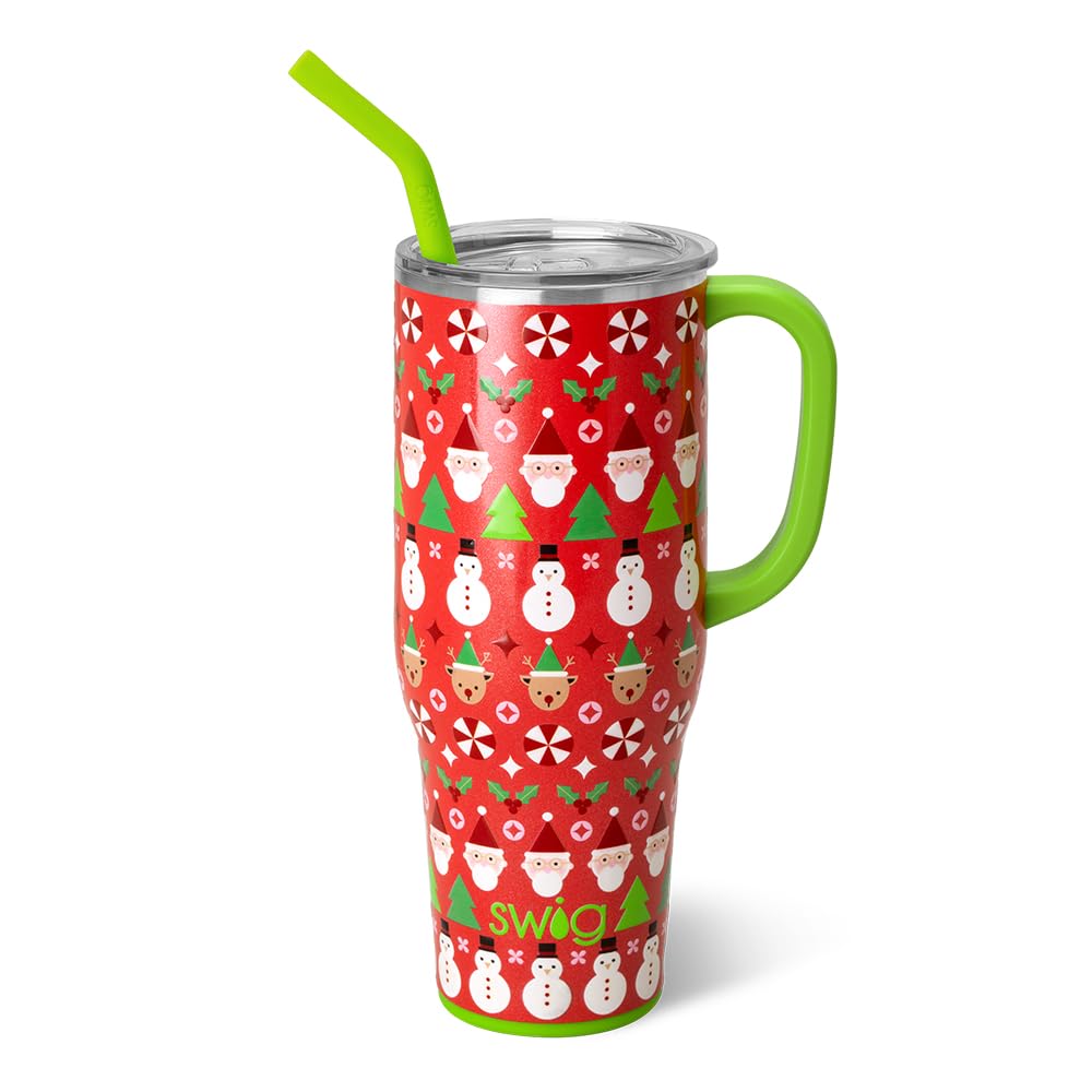 Swig Life 40 onzas vaso con manija y pajita, ideal para bebidas todo el día
