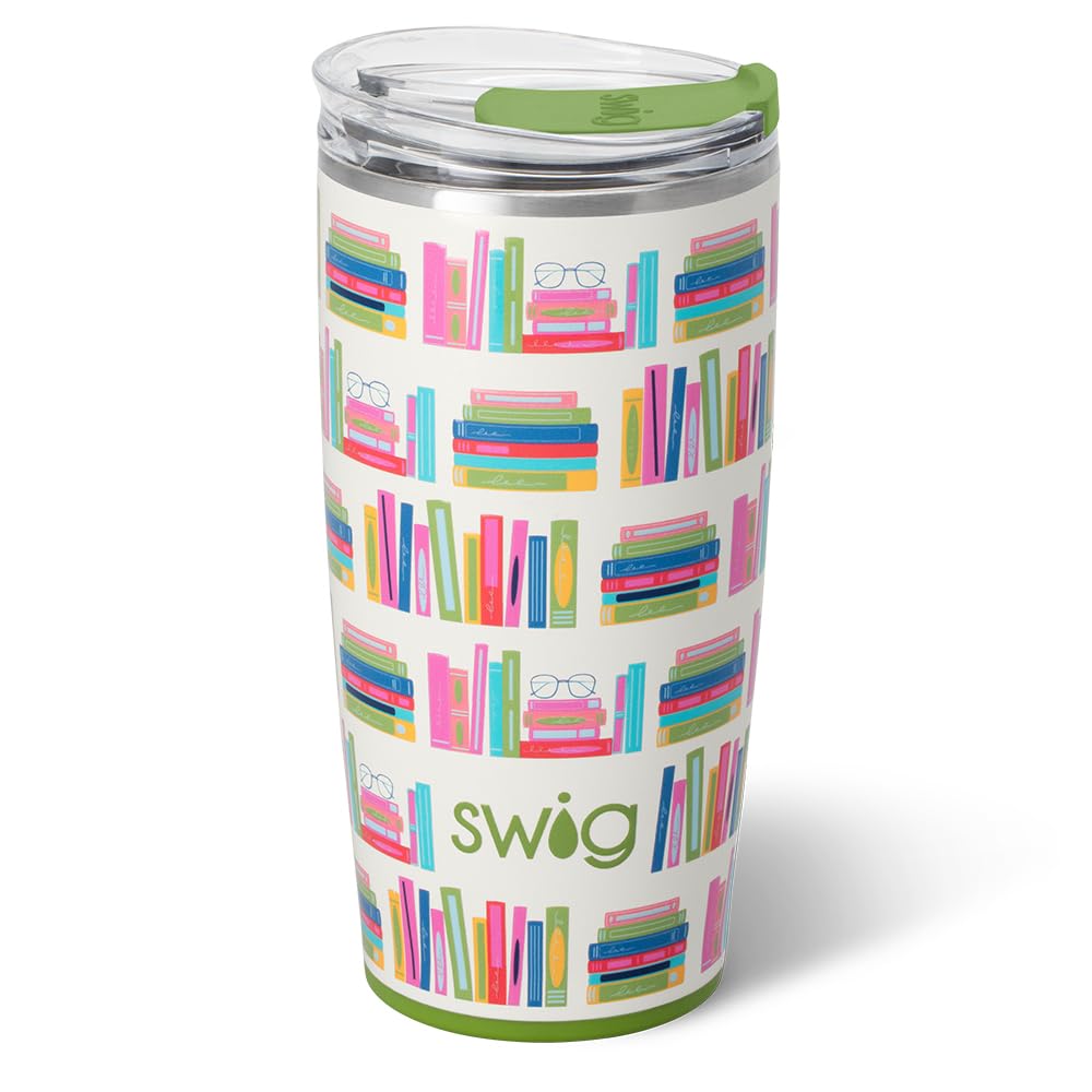 Swig Life vaso aislado 22oz con tapa mantiene bebidas calientes o frías por más tiempo.