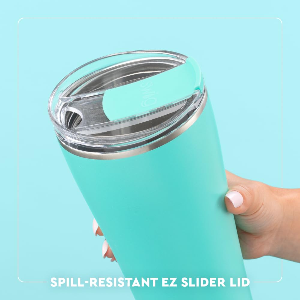 Swig Life vaso térmico 32 onzas base posacopa integrada para evitar deslizamientos.