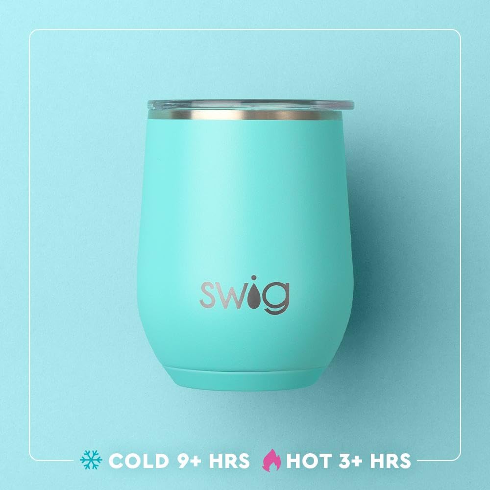 Swig Life vaso vino portátil para la playa, sin vidrio y condensación cero.