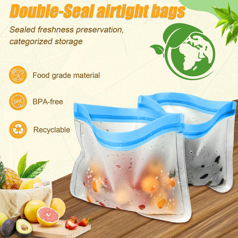Swihorab bolsas-silicona aptas para lavavajillas, limpieza rápida y sencilla.