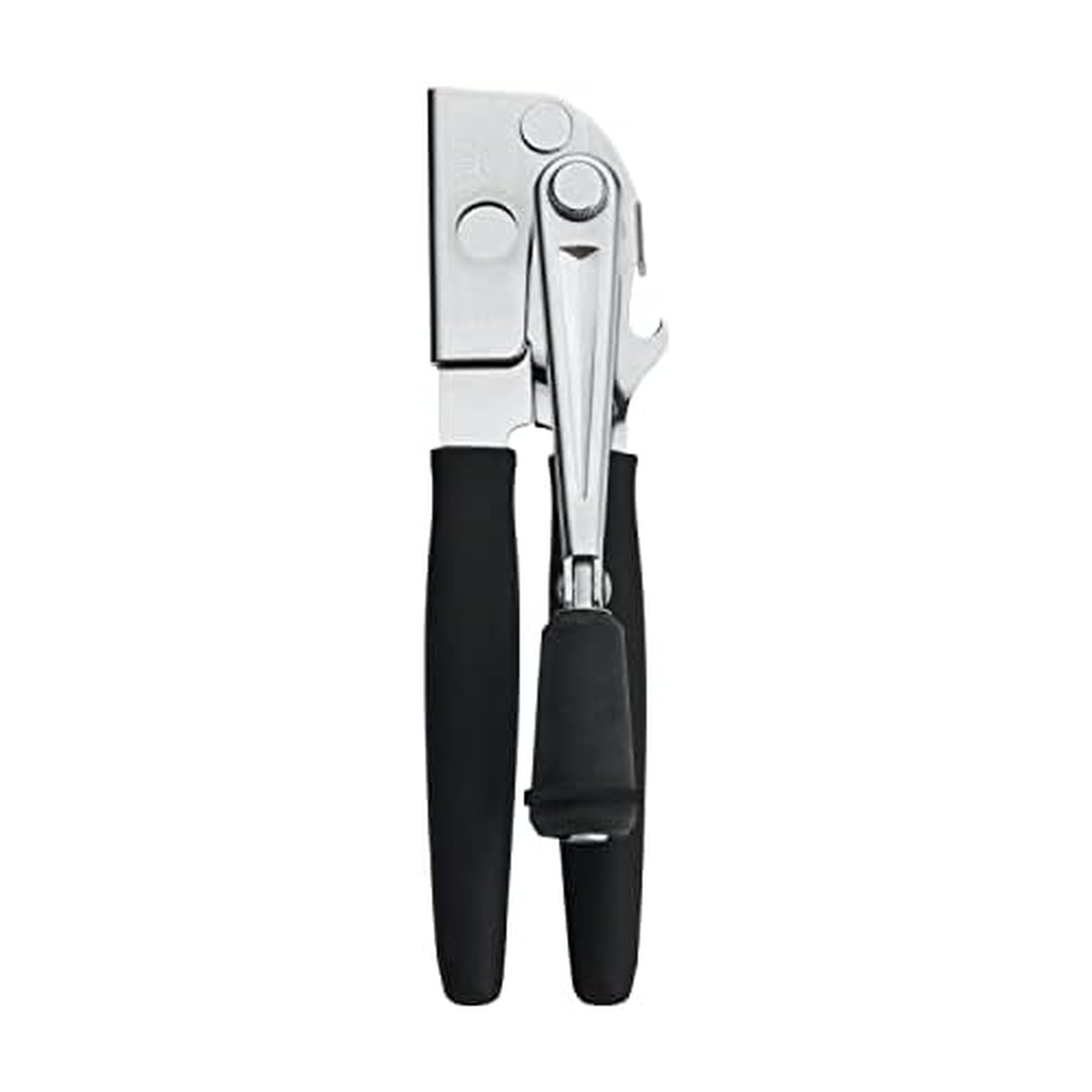 Swing-A-Way abrelatas con manija plegable ergonómica para uso cómodo