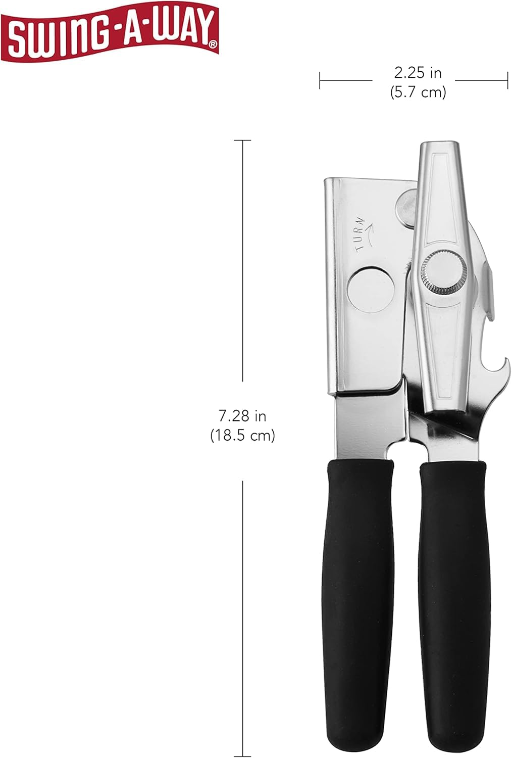 Cuerpo de acero negro de Swing-A-Way para mayor durabilidad