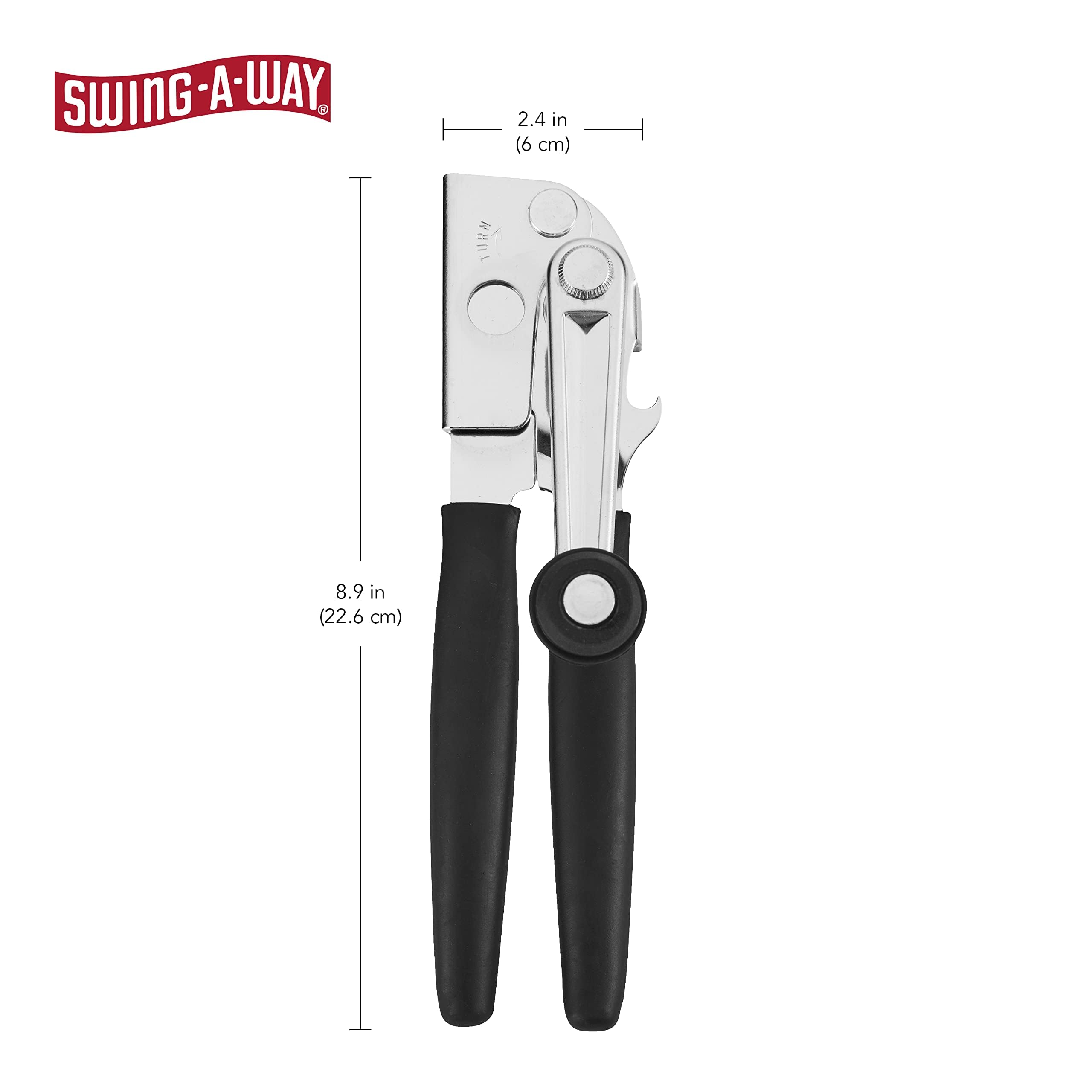Swing-A-Way palanca plegable facilita abrir latas sin esfuerzo