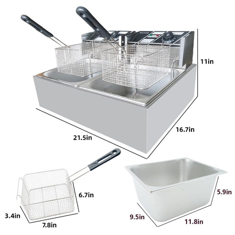 Freidora Swinod compacta para encimera, ideal en espacios reducidos.