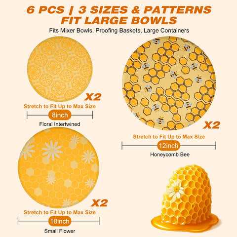 Swiscena fundas para tazones de 10 pulgadas, ideales para pruebas de masa y almacenamiento.