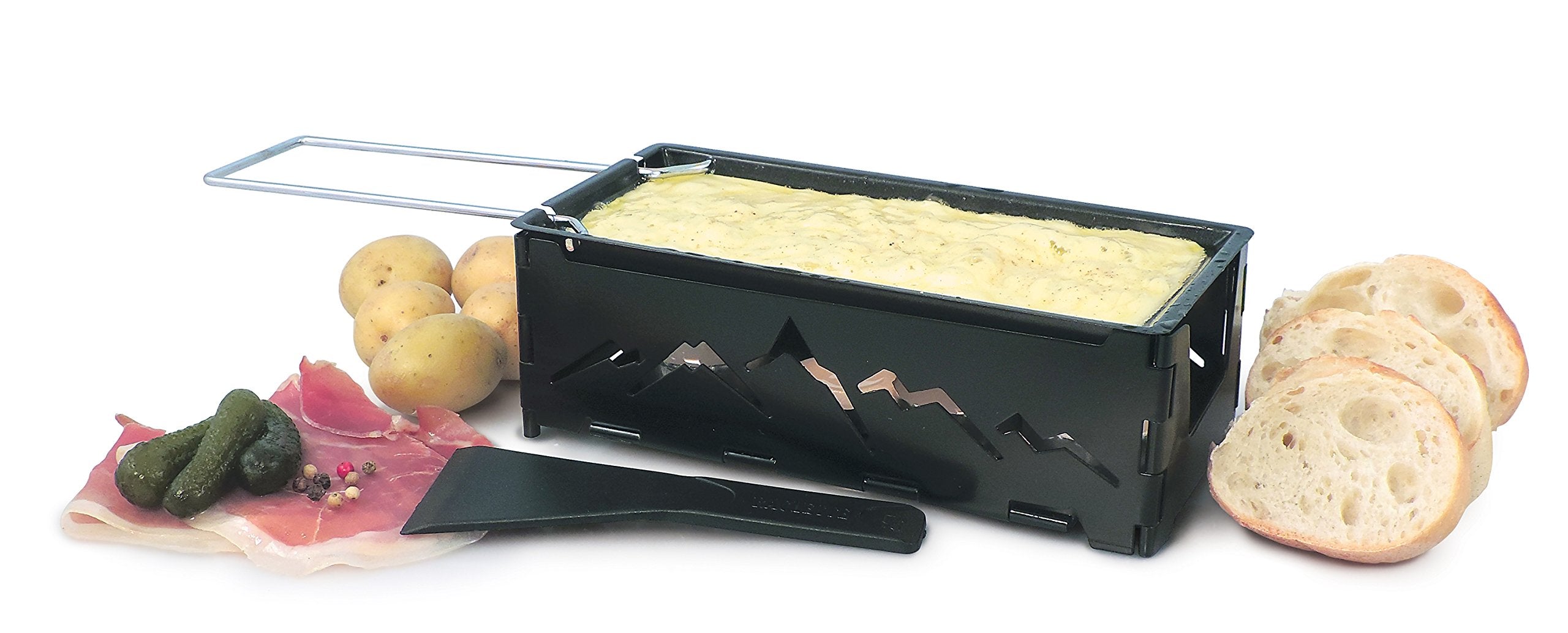 Tapa plástica que funciona como bandeja de servicio del Swissmar Nordic Raclette